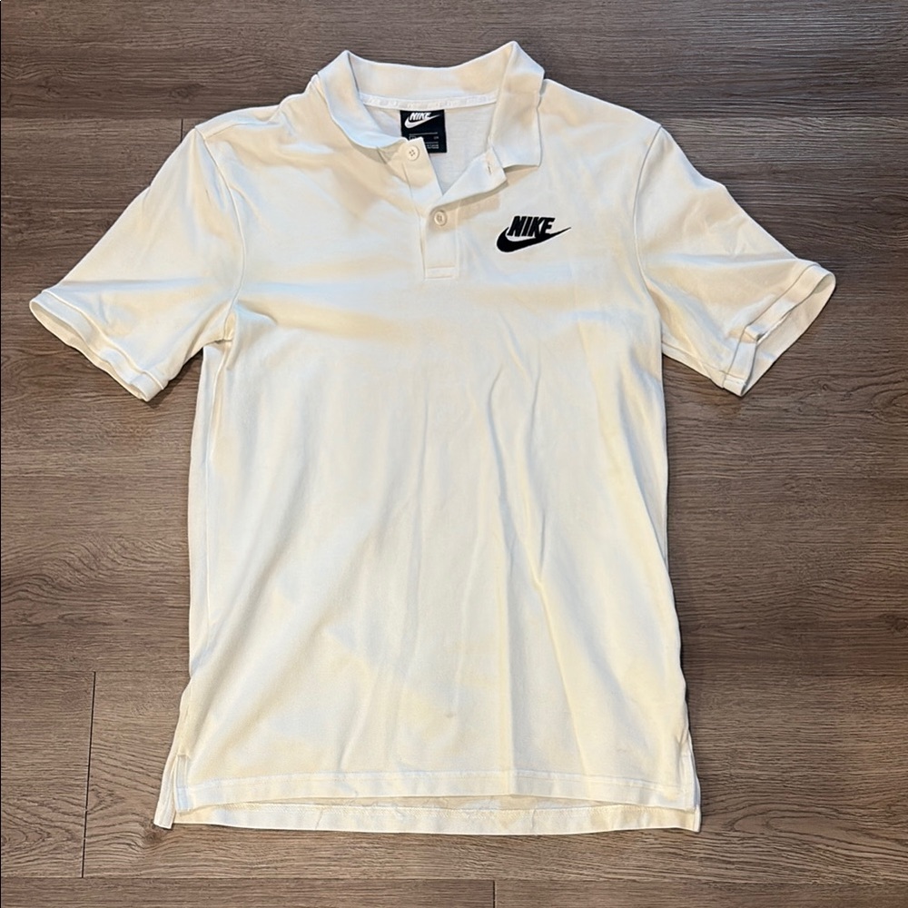 Nike White Polo Shirt Classic Design
